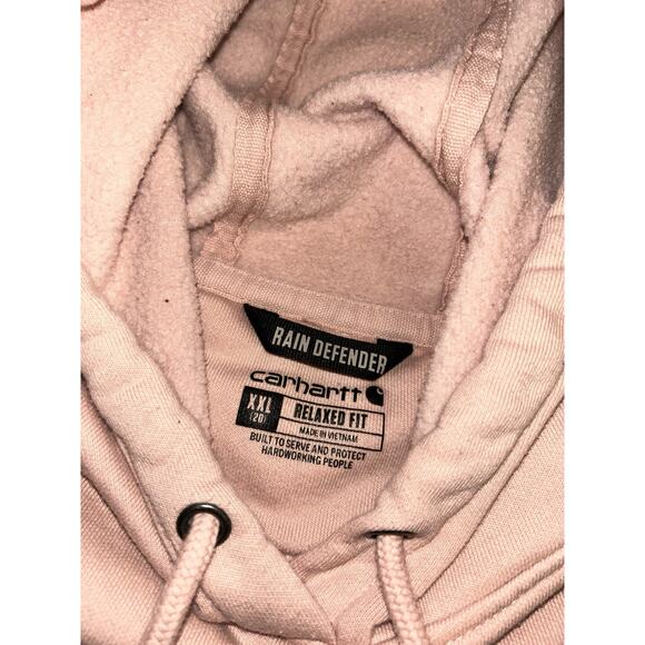 Carhartt Rain Defender Pink Women's Midweight Hoodie Sweatshirt XXL‎ Relaxed Fit - Picture 3 of 8